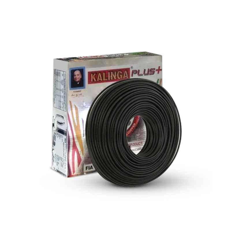 Kalinga Plus 10 Sqmm Black FR PVC Housing Wire, Length: 90 m