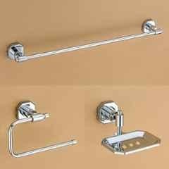 Plantex Nipron 304 Grade Stainless Steel Towel Rod for Bathroom/Soap Holder/Napkin Ring/Bathroom Accessories Chrome