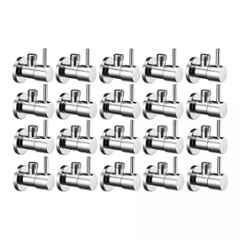 Fastgear Turbo Stainless Steel Silver Chrome Finish Angle Valve, FG097 (Pack of 20)