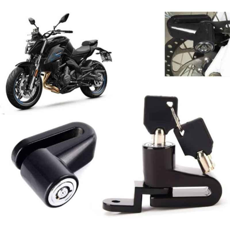 Auto Pearl Steel Black Heavy Duty Anti-Theft Disc Brake Lock for 650 NK, Lock_140