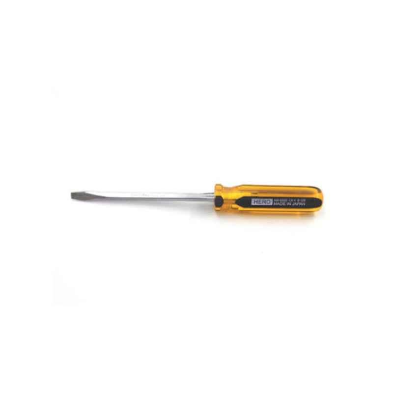 Hero 5 inch Flat Amber Line Screwdriver, AM-6500-5X6