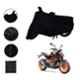 Riderscart Polyester Black Waterproof Two Wheeler Body Cover with Storage Bag for TVS Star City Plus Mono Tone BS6