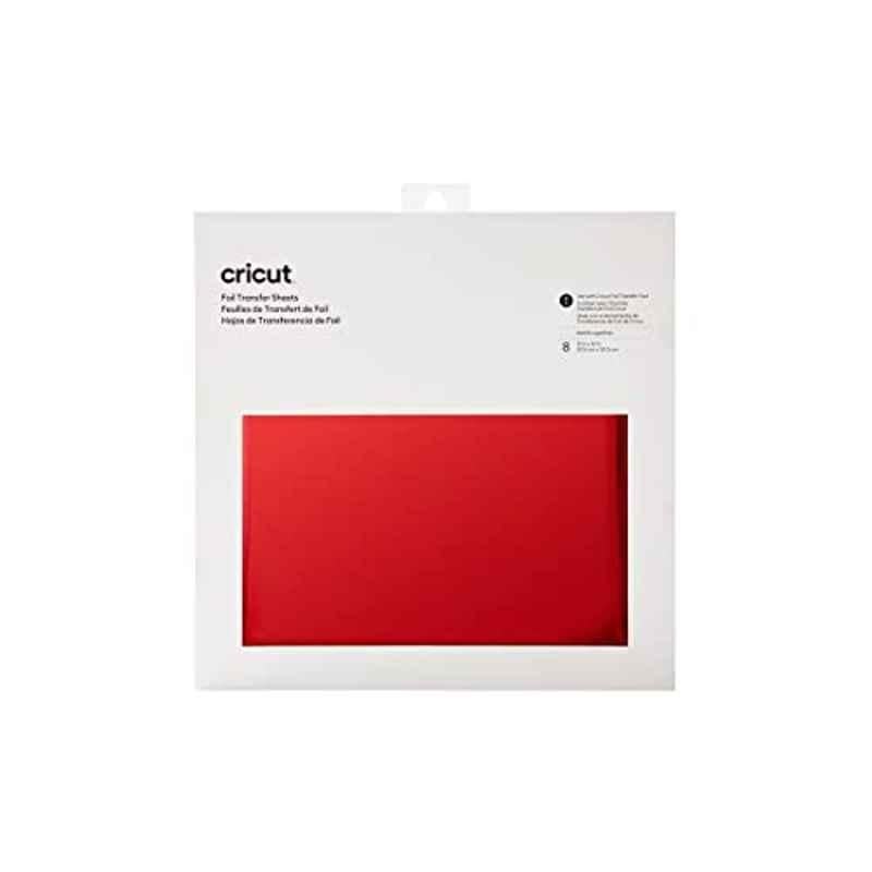 Cricut 30x30cm Red Transfer Foil Sheet (Pack of 8)