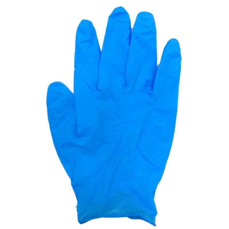 Taha Safety Nitrile Blue Gloves, D5000, Size:XL