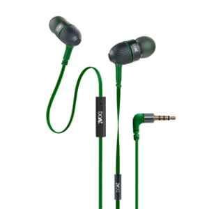 boAt Basshead 228 Green In Ear Wired Headset with Mic & Carry Case