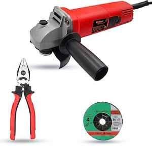 Walkers 800W 4 inch Angle Grinder with Grinding Wheel & 8 inch Plier, WKCB461
