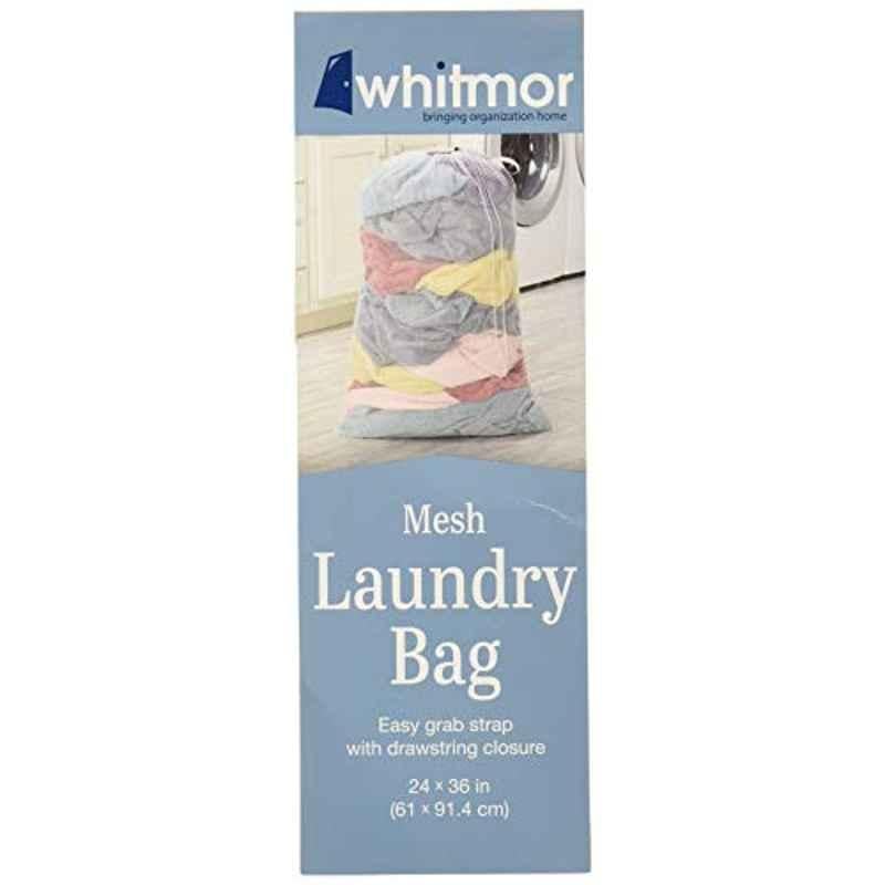 Whitmor Polyester White Mesh Laundry Bag, 6368-7300-WHT