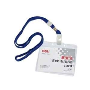 Deli 5756 Blue ID Holder with Lanyard