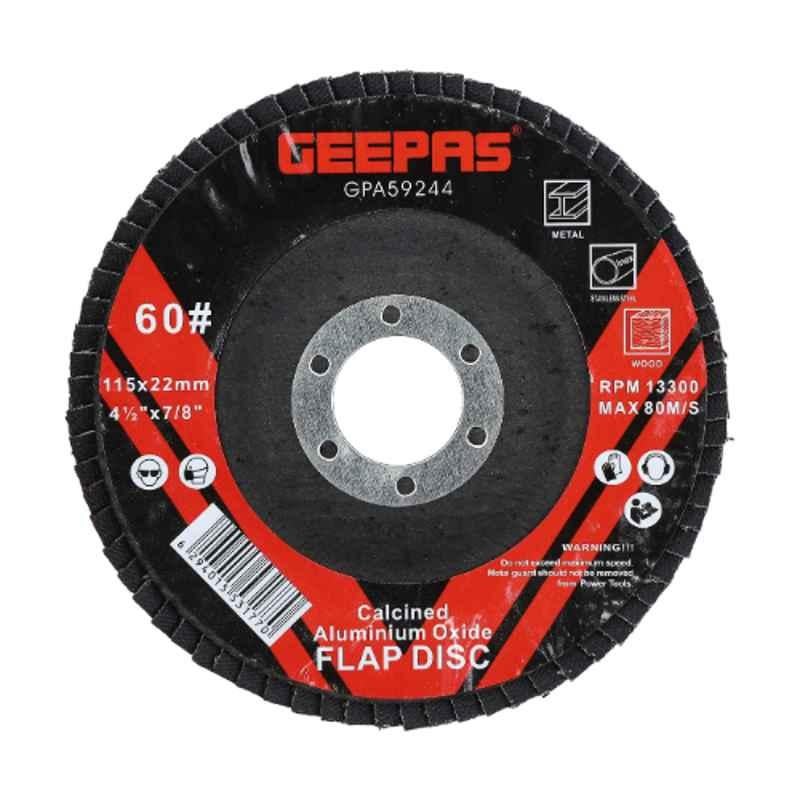 Geepas 22x115mm Aluminium Oxide Flap Disc, GPA59244