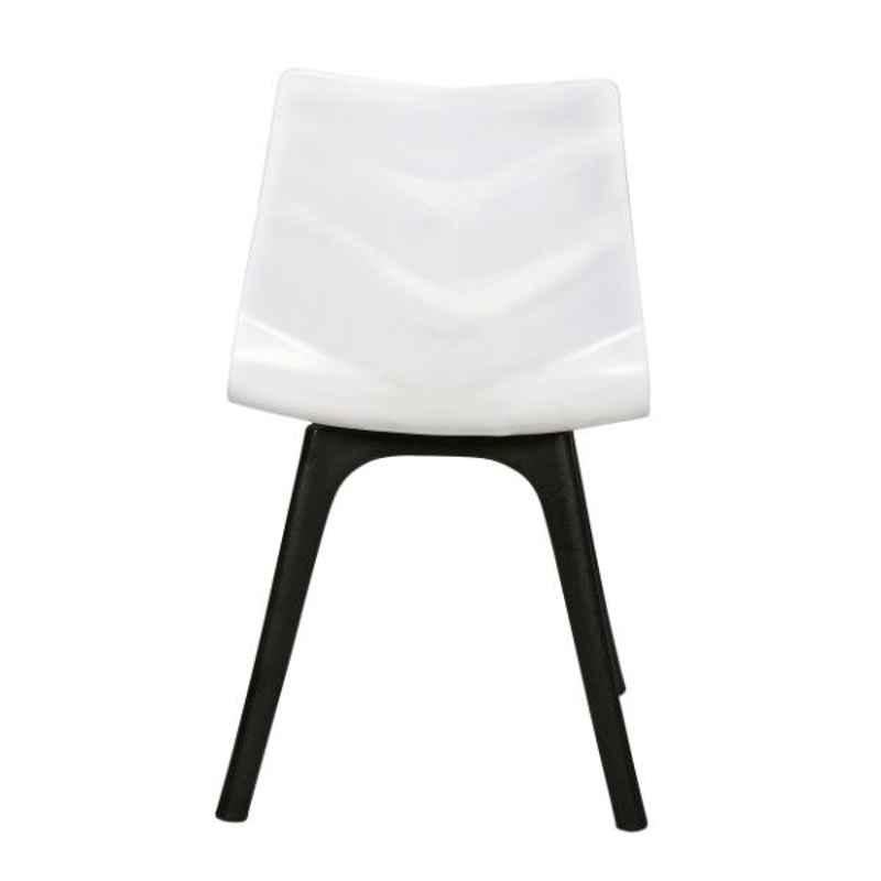 Regent Diamond Shell Plastic White Chair