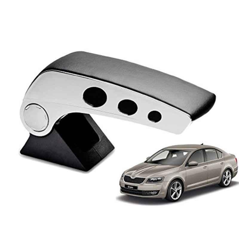 Kozdiko Black Chrome Finish Car Armrest for Skoda Octavia