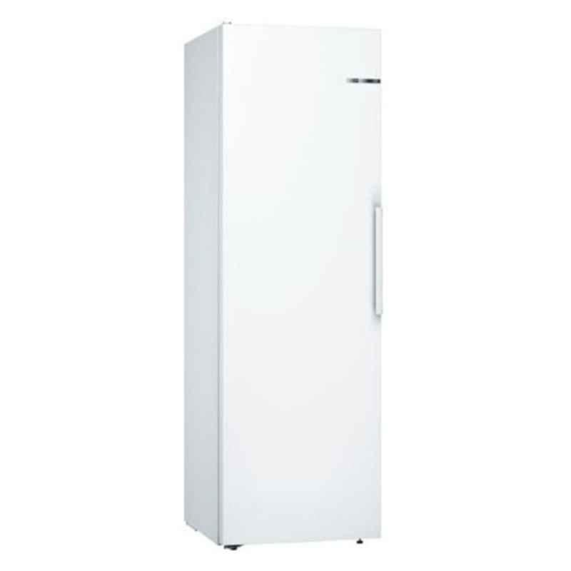 Bosch 348L White Single Door Upright Refrigerator, KSV36NW30M