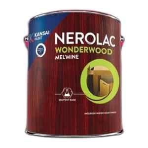 Nerolac Wonderwood Melamine 1 Litre Clear Glossy Wood Coating with Scratch, Stain Resistant & FastDrying