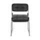 Da Urban Toner Black Fabric & Foam Medium Back Office Fixed Visitor Chair without Arms