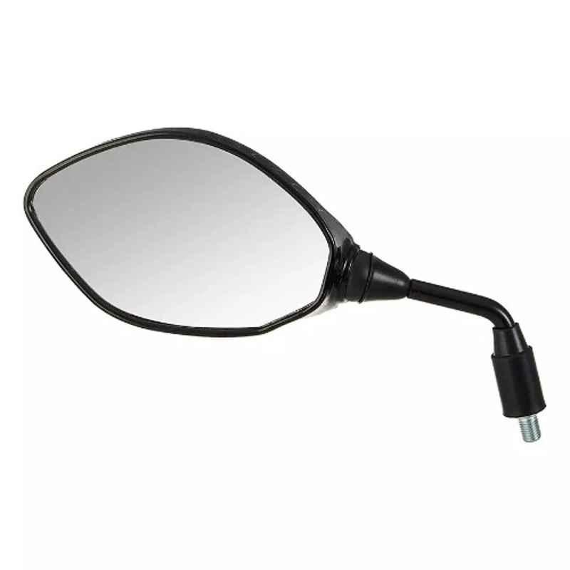 Uno Minda Rv-5017L-Blk Rear View Mirror Shatterproof Glass For Hero Passion Prorefresh (Black)