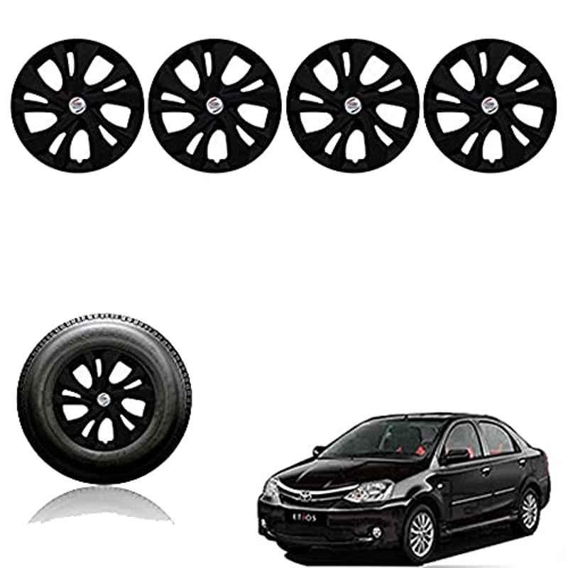 Auto Pearl 14 inch ABS Black Car Wheel Cover for Etios