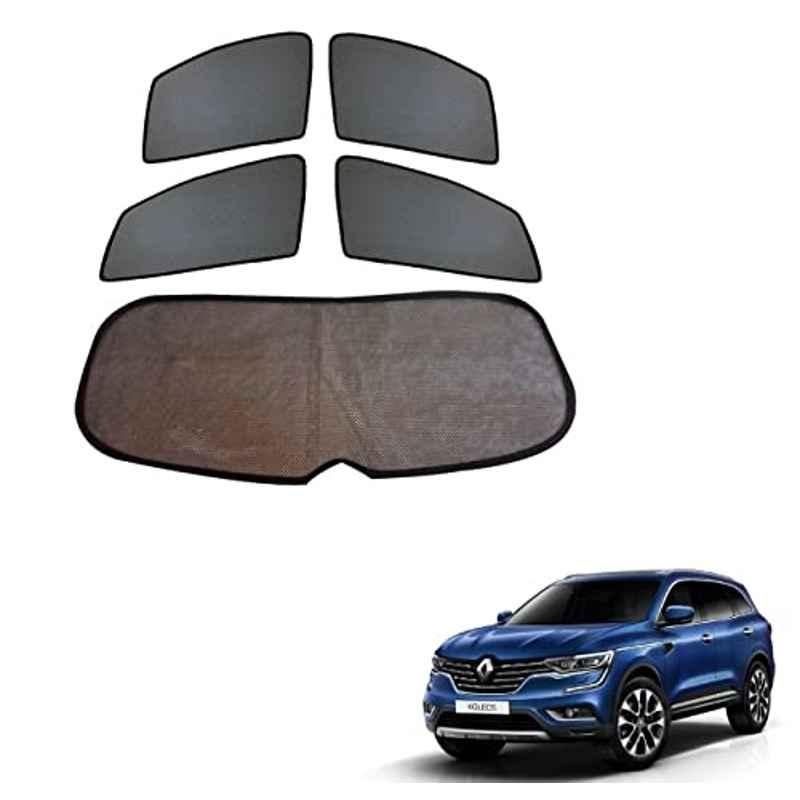 Kozdiko 4 Pcs Black Car Half Magnetic Sunshade Set with Dicky Curtain for Renault Koleos