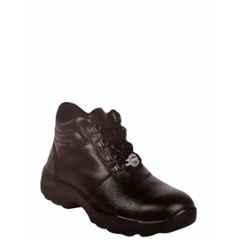 Liberty Shakti-AC High Ankle PU Sole Steel Toe Black Safety Shoes, Size: 6