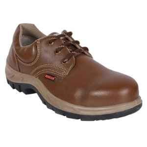 Karam FS 61 Steel Toe Brown Work Safety Shoes, Size: 7