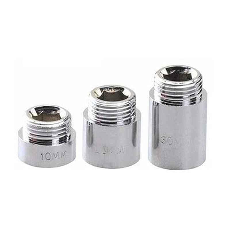 1/2 inchx15mm Chrome Plated Extension Nipple