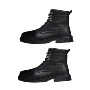 SPIEZ Leather Steel Toe Black Safety Shoes, Size: 5.5 (Pack of 2)