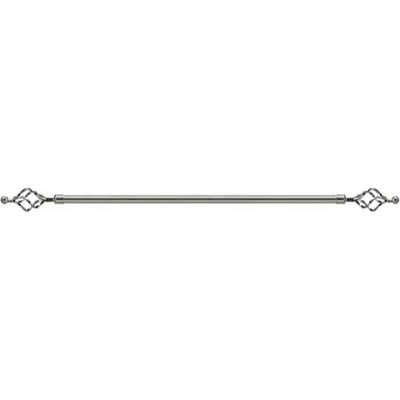 Robustline 210x400cm Stainless Steel Silver Double Rod Roman Adjustable Curtain Rod