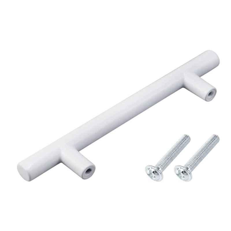 Robustline 12Pcs Villa Long 10x96x150mm Stainless Steel & Zinc White T Shape Cabinet Handle Set