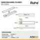 Ruhe 32x4 inch 304 Grade Stainless Steel Tile Insert Shower Drain Channel for 13mm Tile, 16-0203-11