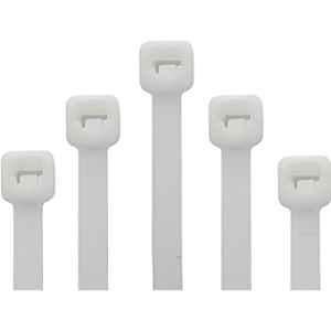 Elegant Casa 150x3.6mm Nylon White Teeth Grip Self Locking Cable Ties, (Pack of 50)
