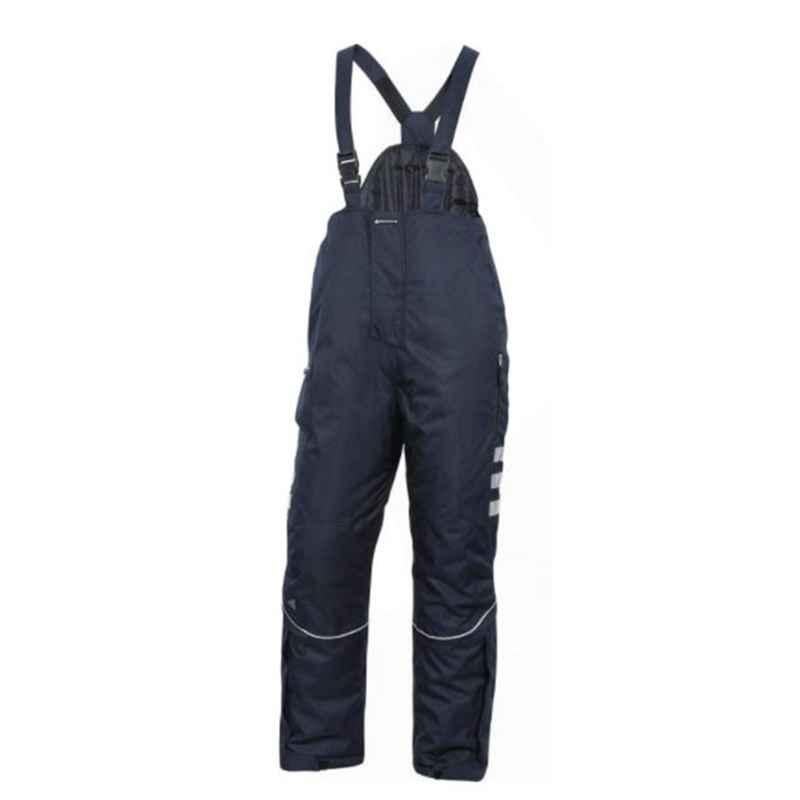 Deltaplus ICEBERG Polyester Navy Blue & Grey Winter Bib Pant, Size: Medium