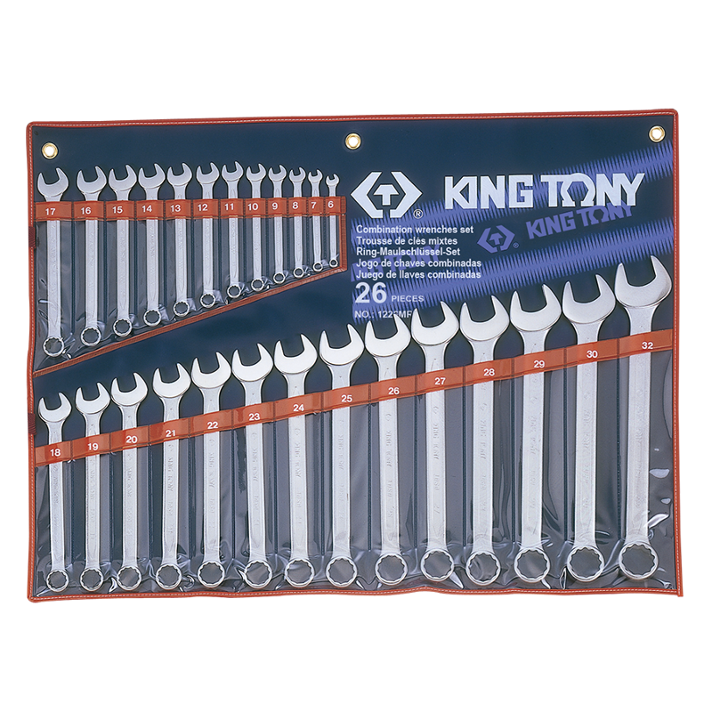 King Tony 26 PCS Combination Wrench Set, 1226MR