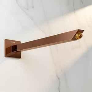 Plantex 9 inch Shower Arm for Overhead Shower/Stainless Steel Shower Pipe/Wall Mount Bathroom Fitting with 1/2 inch Thread (Rose Gold)