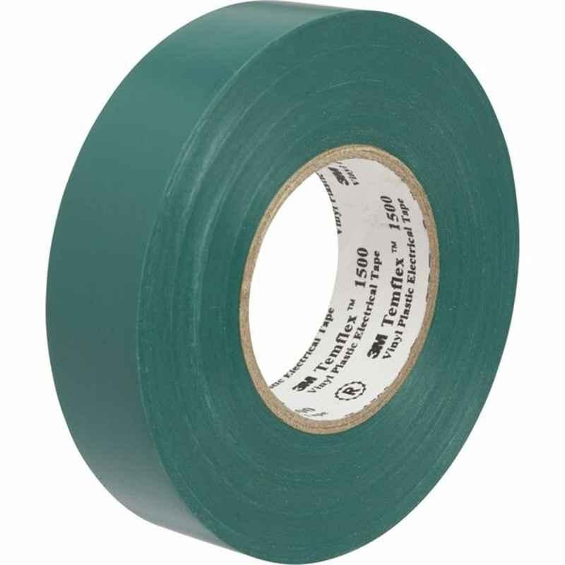 3M Vinyl Electrical Tape, Temflex 1500GR, 19 mmx10 m, Green