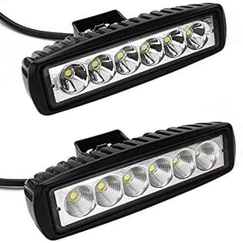 Buy AOW 6 Led Bar White Auxillary Car Fog Lamp, Spot Lamp 18W