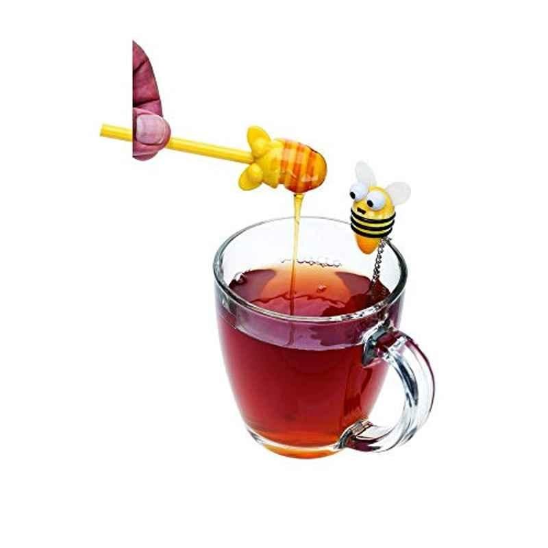 Joie Plastic & Stainless Steel Yellow Bee Tea Infuser, MS-48218