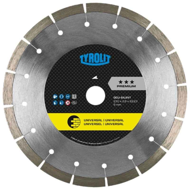 Tyrolit 230x2.6x22.23mm C3 DCU Silent Dry Cutting Saw Blade, 474771