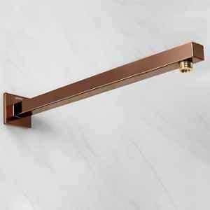 Plantex 24 inch Shower Arm for Overhead Shower/Stainless Steel Shower Pipe/Wall Mount Bathroom Fitting with 1/2 inch Thread (Rose Gold)