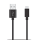 Detel D10 1.5A Black Micro USB to Full Size USB Cable, Length: 1 m