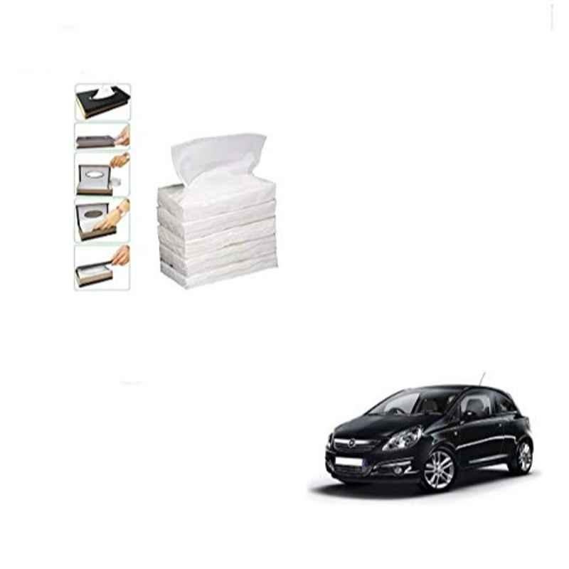 Kozdiko 100 Pulls Dispenser Box Refiller Tissue Paper with 200 Sheets for Opel Corsa (Pack of 5)
