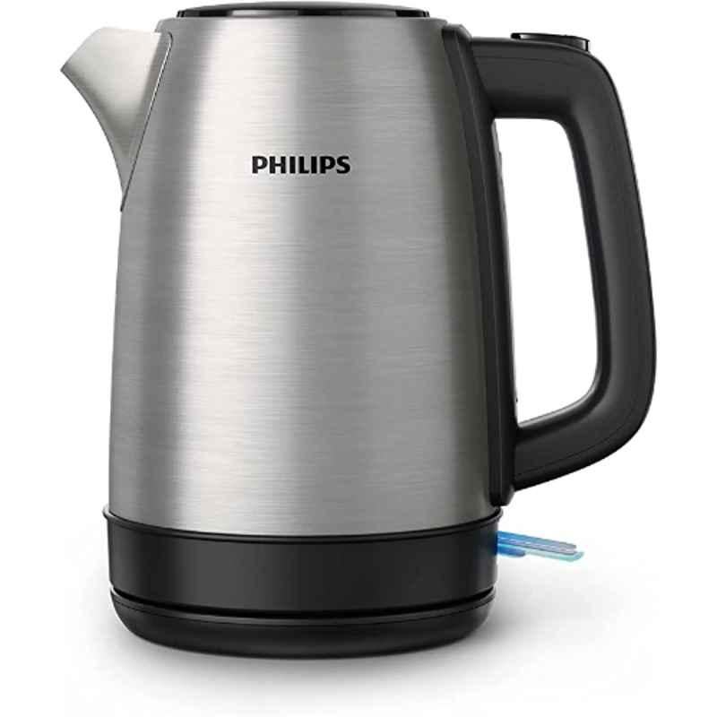 Philips 2200W Stainless Steel Silver & Black Kettle, HD9350