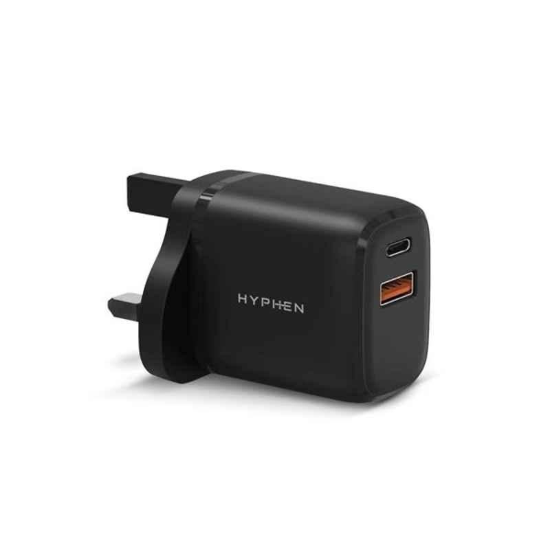 Hyphen 20W Black Dual Port PD Adaptor