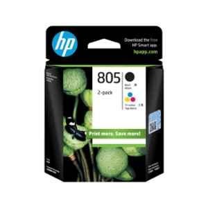 HP 805 Black & Tri Color Ink Cartridge (Pack of 2), 6ZD32AA