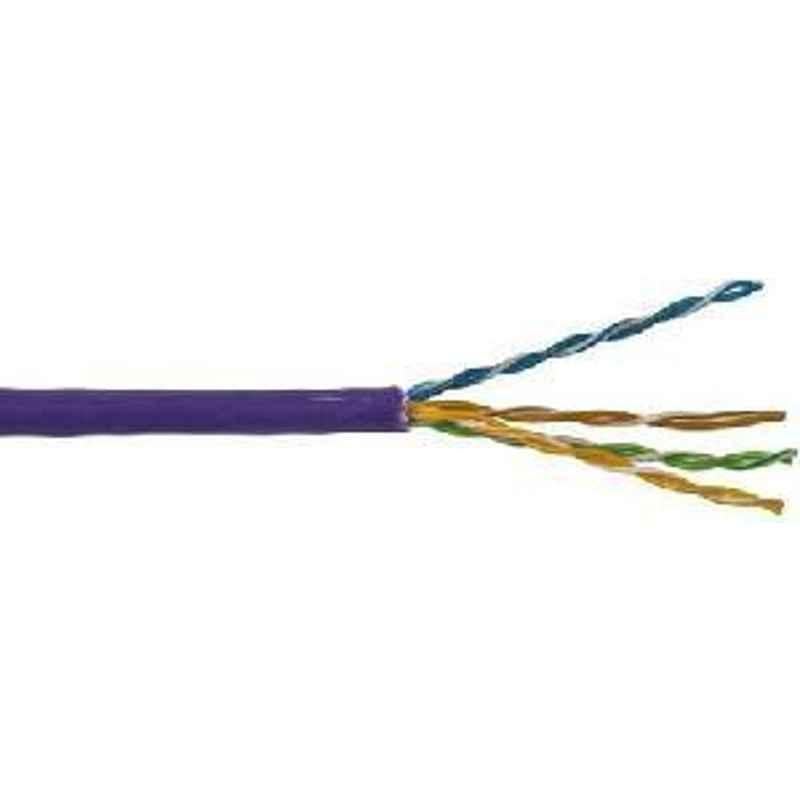 RS Pro Purple Twisted Pair U/UTP Cat5e Ethernet Cable