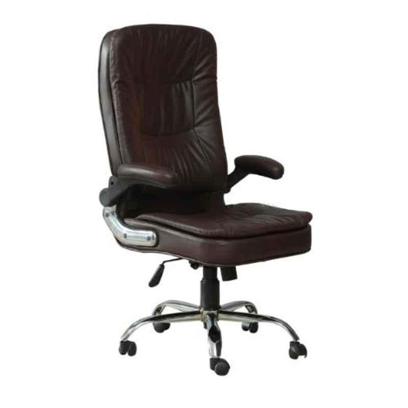Modern India Leatherette Black High Back Office Chair, MI263 (Pack of 2)