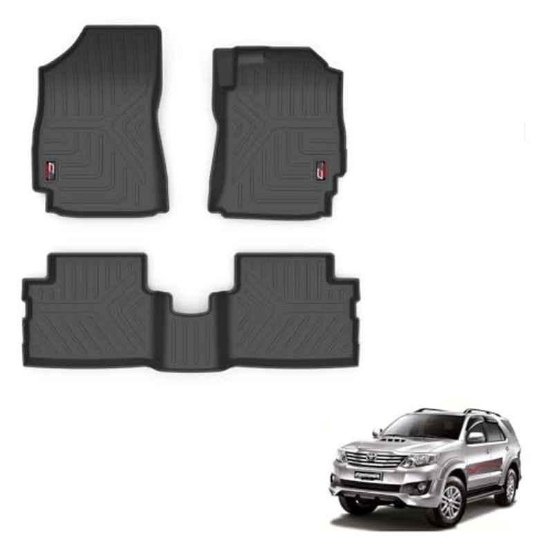 Kozdiko Thermoplastic Polyolefins 3D Life Long Car Floor Mat Set for Toyota Old Fortuner
