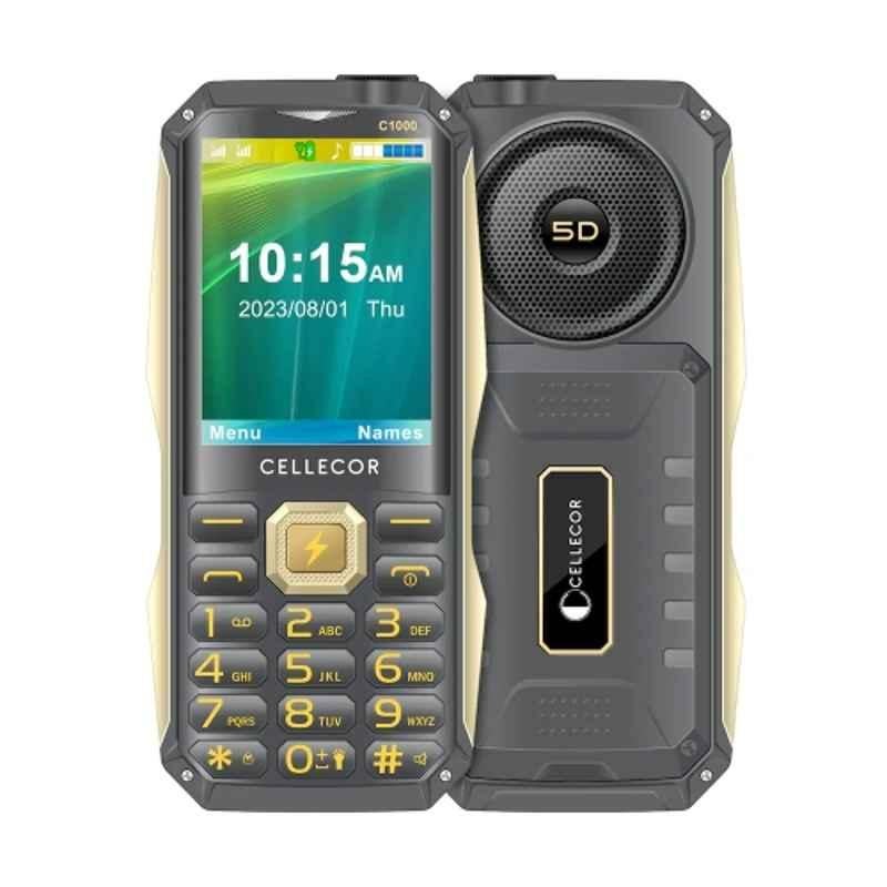 Cellecor C1000 2.8 inch 3000mAh Royal Black Dual Sim Feature Phone