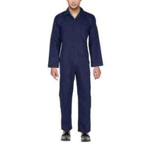 Club Twenty One Workwear Medium Navy Blue Cotton Boiler Suit for Men