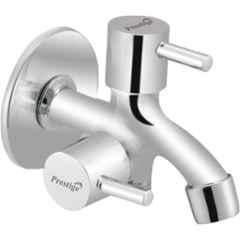 Prestige Turbo Brass Chrome Finish 2 Way Bib Cock
