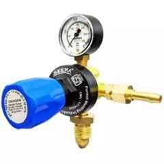 Seema 10Bar Single Stage Single Gauge Oxygen Gas Pressure Regulator, S.S.G.OX-1