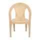 Supreme Optra 120kg Plastic Marble Beige Monobloc Chair with Arm